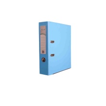 زونکن وارداتی، تیگل دار با جلد کتان و لبه فلزی  سایز A4 عطف 7/5 -آبی روشن  (قفل نو وارداتی - آستر وارداتی - تیگل وارداتی - لبه فلزی وارداتی - میخ وارداتی  )مونتاژ در ایران  